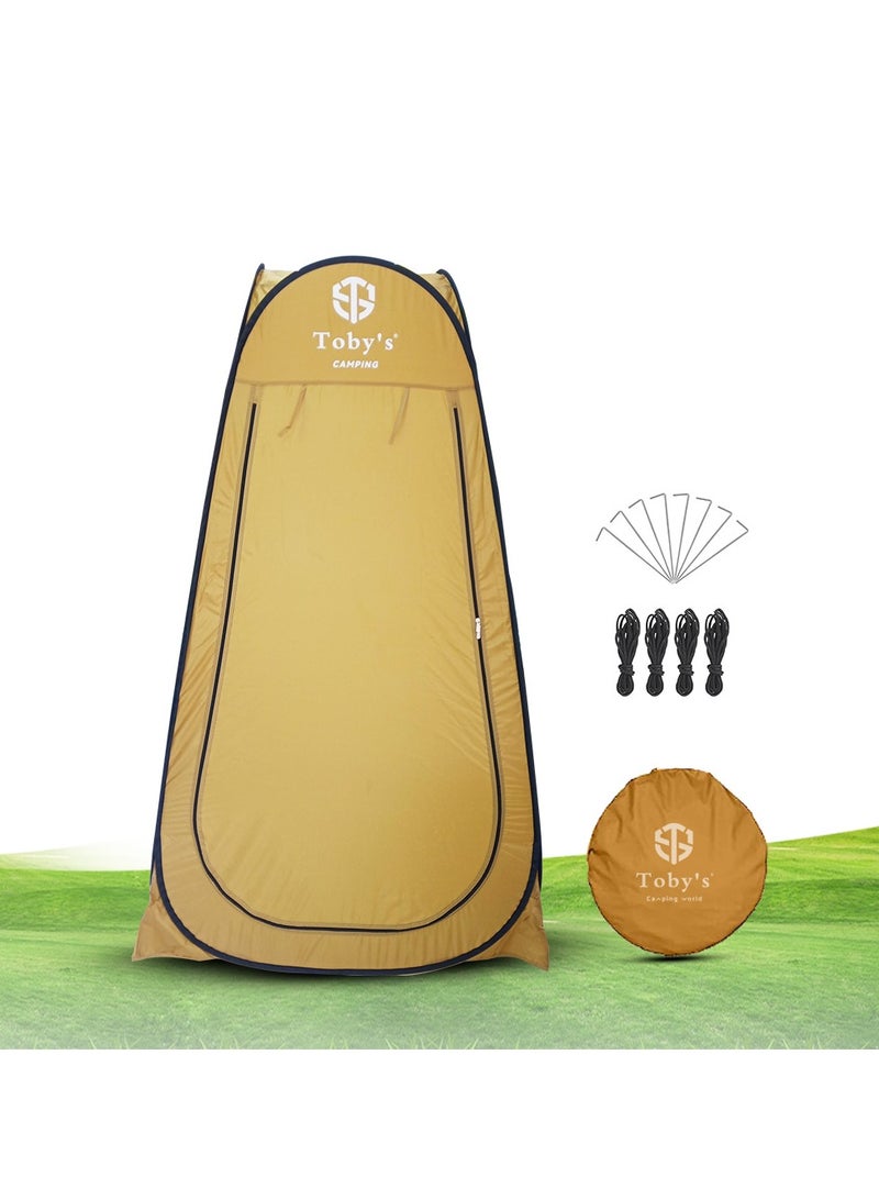 Toby's Tent Bath Plus Portable Outdoor Pop Up Privacy Shower Tent, Camping Toilet Tent - Waterproof Rainproof Windproof Shelter Beach Tent, For Camping, Beach & Hiking, Toilet & Changing Room - Image 1
