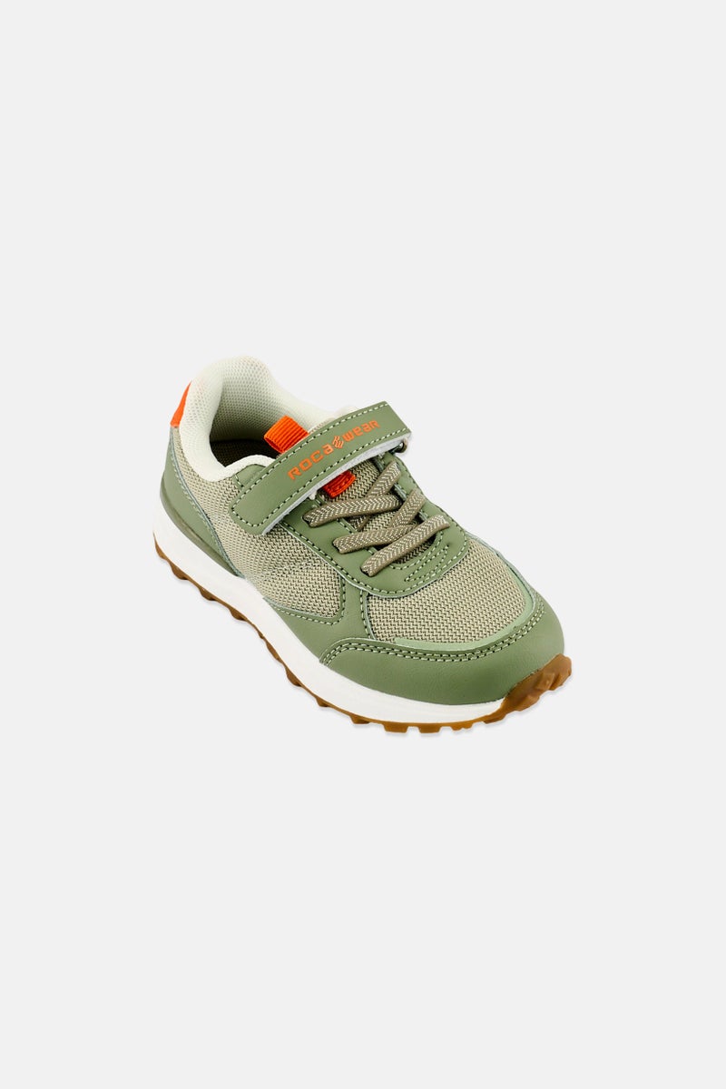 Rocawear Kids Boy Velcro Closure Casual Shoes, Olive - Image 1