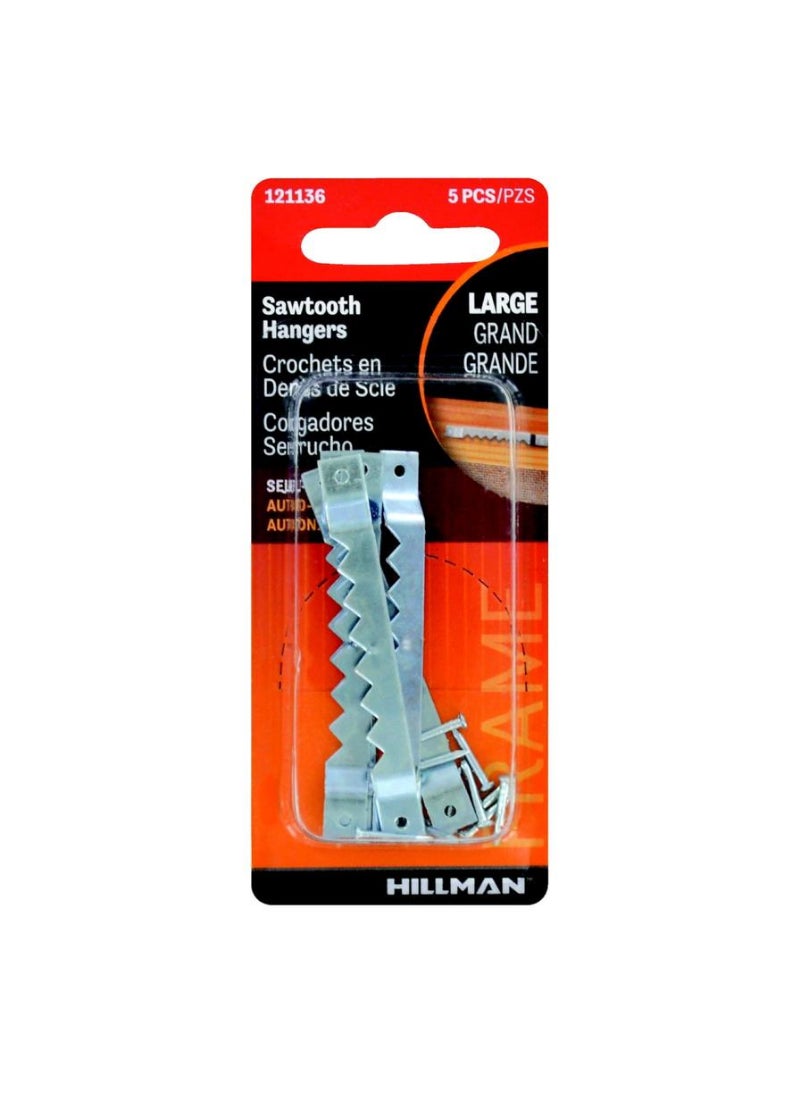 Hillman Hillman Large Self Leveling Hanger Pack 454g 5Pcs 
