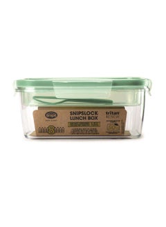 Snips Snips Tritan Renew Airtight Rectangular Lunch Box 1.5 Liter with PP Fork & Kinfe, 0% BPA – Use & Reuse product, Made in Italy, 033098  - Image 3