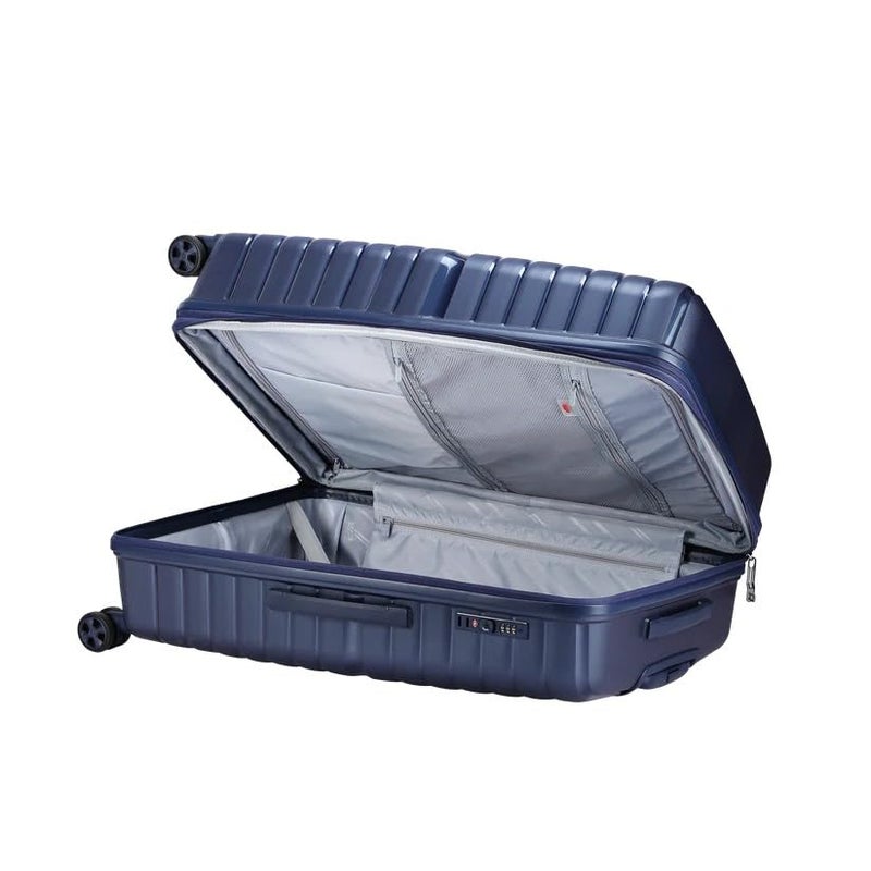 VIP Lightweight Polypropelyne 8 Wheels Multistage Trolley,TSA Lock with Organizer,Elegent Pinstripe Design Luggage Bag with 5 Years International Warranty. (Blue, Medium) - Image 5