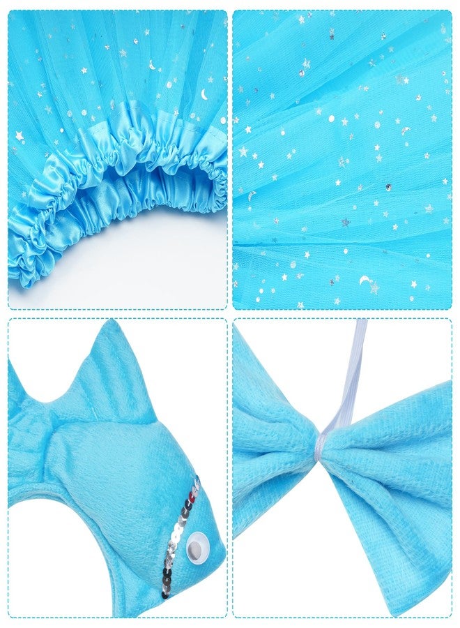 Dxhycc Animal Costume Set 3D Fish Goldfish Headband Bowtie and Tutu Animal Fancy Costume for Halloween Dress Up - Image 3