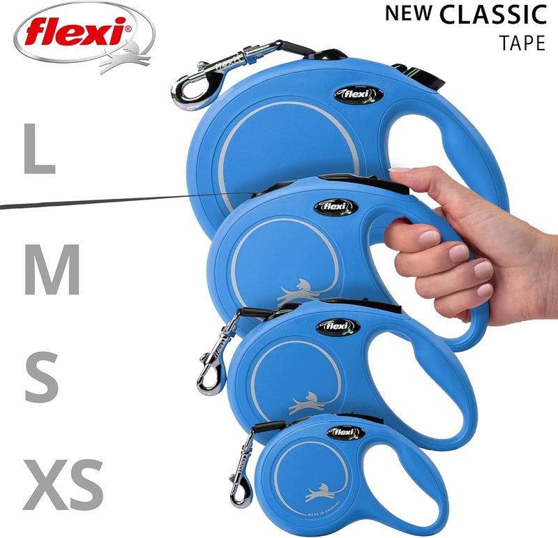 Flexi Classic M Tape 5 M Blue For Dogs Retractable Safety Leashes For Dogs Made In Germany Medium 25 Kg - Image 5