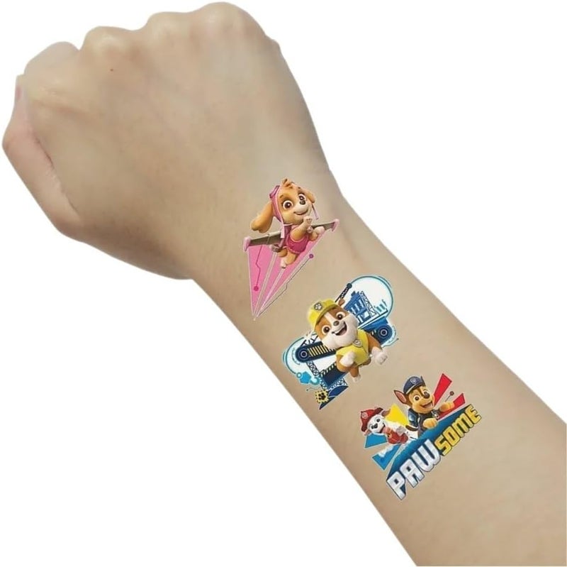 Unique Paw Patrol Tattoos Pack of 24  Vibrant  Fun Temporary Tattoos Perfect for Kids Birthday  Theme Parties - Image 5