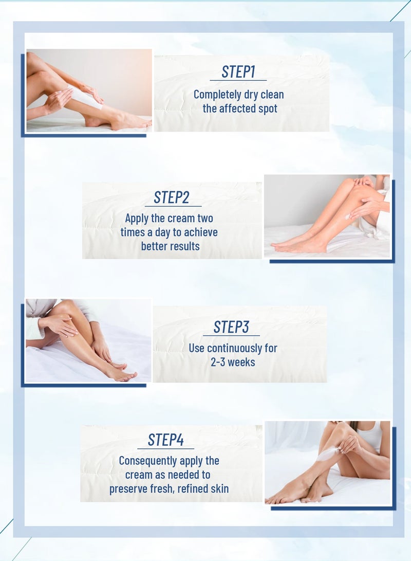 OUKEYA Urea Cream Deep Moisturizing for Feet Maximum Strength Foot Cream for Dry Skin Softens Rough Cuticles and Relieves Dryness on Heels, Knees, Elbows, and Hands  - Image 5