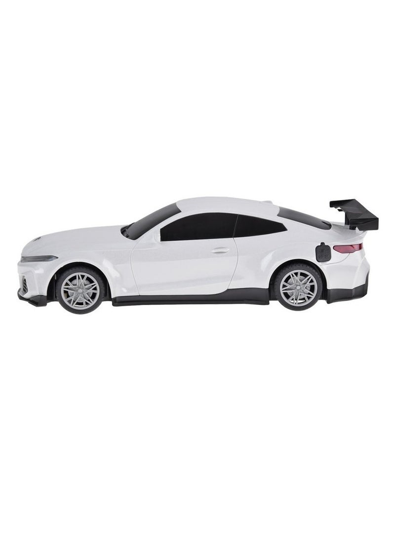CRAZON Remote Control RC Car 2.4GHz 1:16 TypeC Charging New Energy Sports Fast RC Car High Speed 15KM/H with Charging Post, Automatic Parking, Led Lights & Sound, Gift for Adults Boys Girls Kids 3-12(White)  - Image 4
