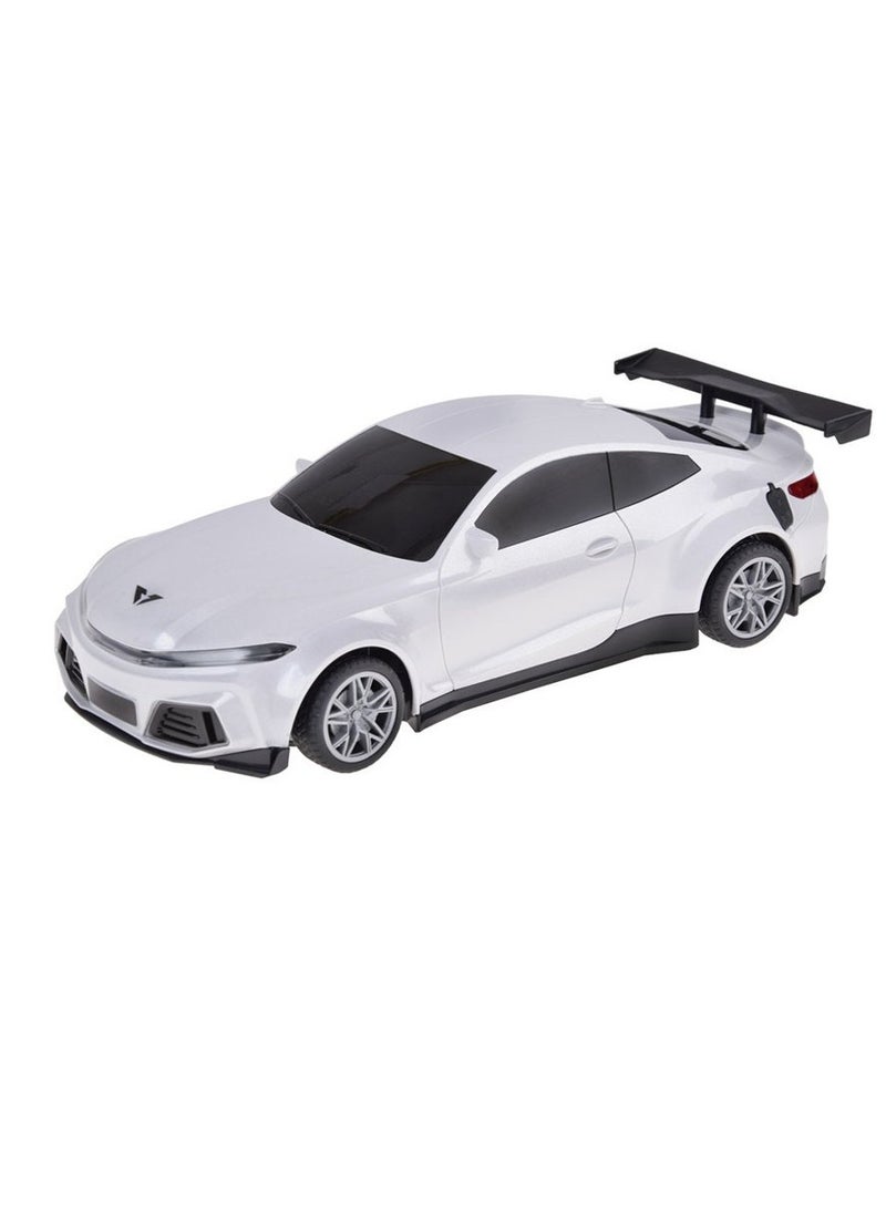CRAZON Remote Control RC Car 2.4GHz 1:16 TypeC Charging New Energy Sports Fast RC Car High Speed 15KM/H with Charging Post, Automatic Parking, Led Lights & Sound, Gift for Adults Boys Girls Kids 3-12(White)  - Image 5