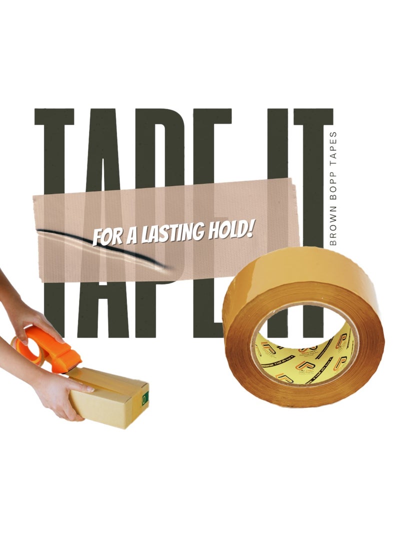 AREEN PACK - Brown Packaging Tape 2 Inch for Parcels and Boxes 100 Yards x 2inch - Image 1