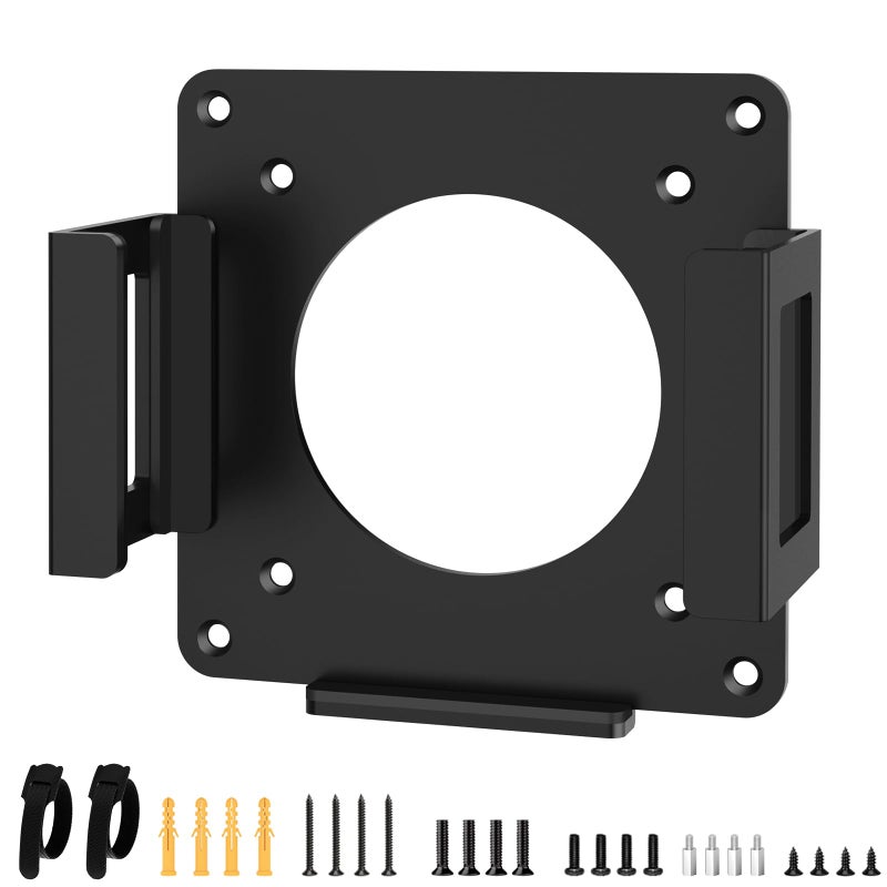 Bedycoon Metal Mount for GMKtec Mini PC VESA Wall and Under Desk Mount for GMKtec G6 M6 M5 K9 K8 K7 K6 K5 Mini Desktop Computer Mounting Bracket with Cable Ties Micro PC Holder for GMKtec - Image 2