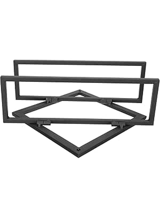 Wall Mounted Wine Rack Shelf Sturdy Space Saving For Home Bar Kitchen Modern Finish Easy Installation - Image 1