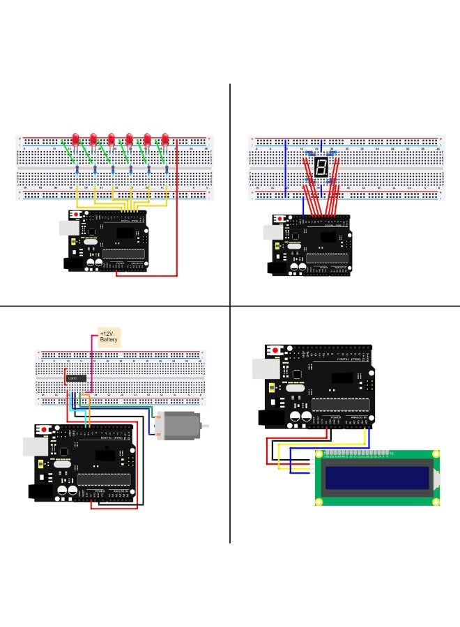 WALALLA Arduino Super Starter Kit with Tutorial for R3, Mega2560, Mega328, Nano | Full-Compatible with Arduino IDE | Electronics Learning Kit for Beginners & Projects - Image 3