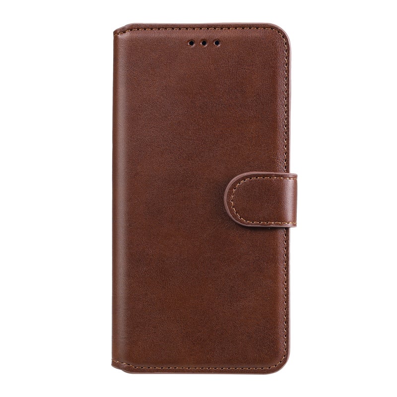 HuHa Protective Cover For Xiaomi Poco M4 Pro Classic Calf Texture PU + TPU Horizontal Flip Leather Case(Brown) - Image 2
