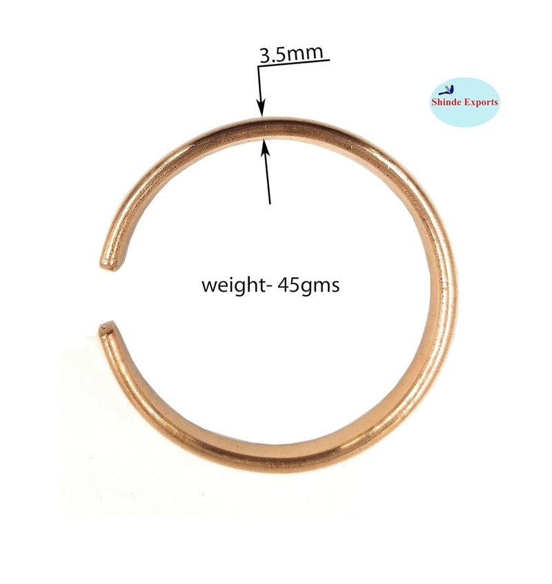 SHINDE EXPORTS Pure Copper Adjustable Kada Bracelet for Men & Women. - Image 4