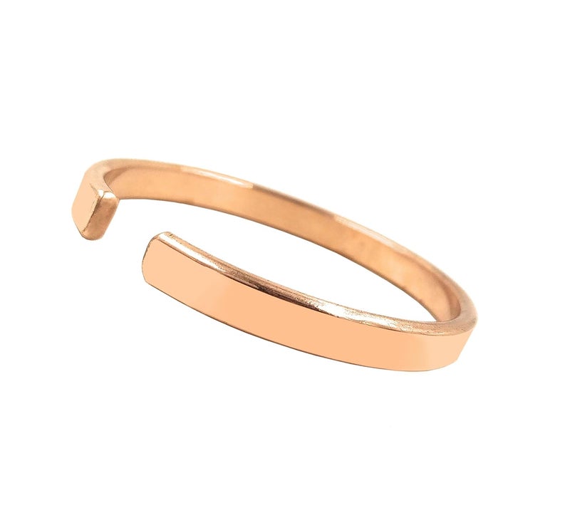 SHINDE EXPORTS Pure Copper Adjustable Kada Bracelet for Men & Women. - Image 1