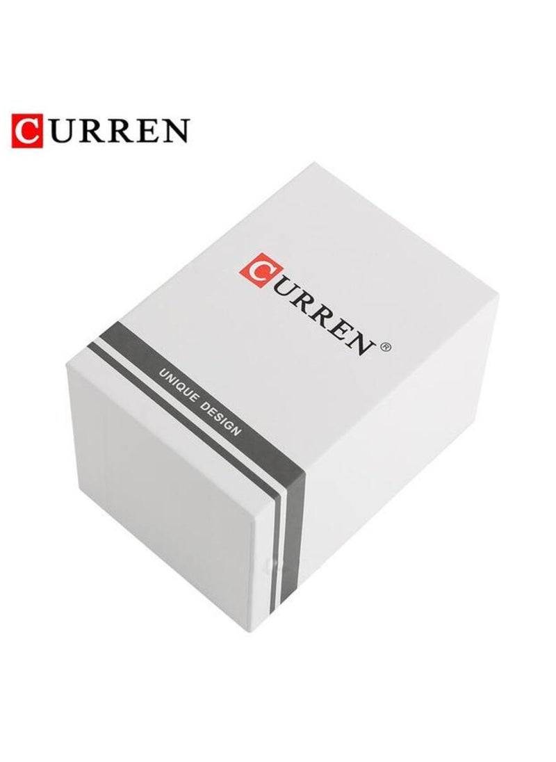 CURREN - CURREN 8271 Men’s Watch with Day/Week Stainless Steel Band Waterproof Wrist Watch (With Box Free) - Image 1