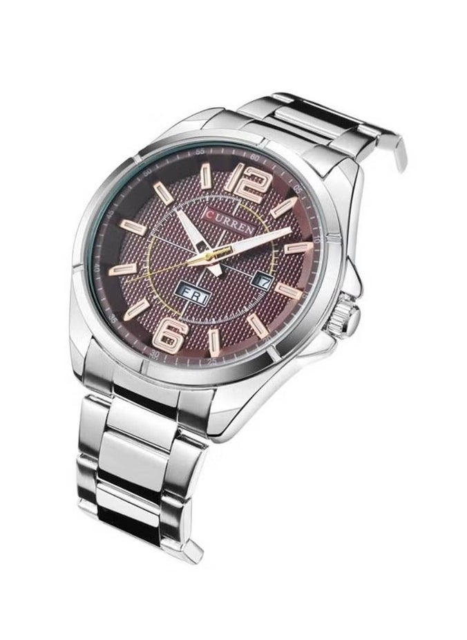 CURREN - CURREN 8271 Men’s Watch with Day/Week Stainless Steel Band Waterproof Wrist Watch (With Box Free) - Image 1