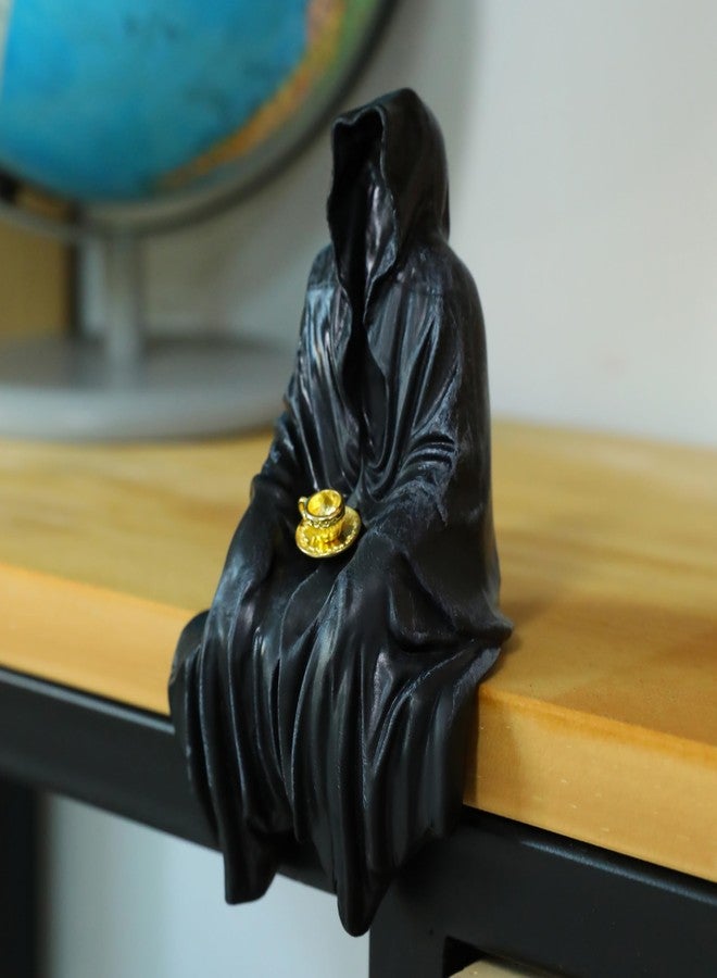 إيه أس في بي شوب تمثال سوريل من متجر ASVP - شركة سوريل تي - سلسلة ACOTAR - الموت مع فنجان شاي - اسكب الشاي، أسود - Image 2