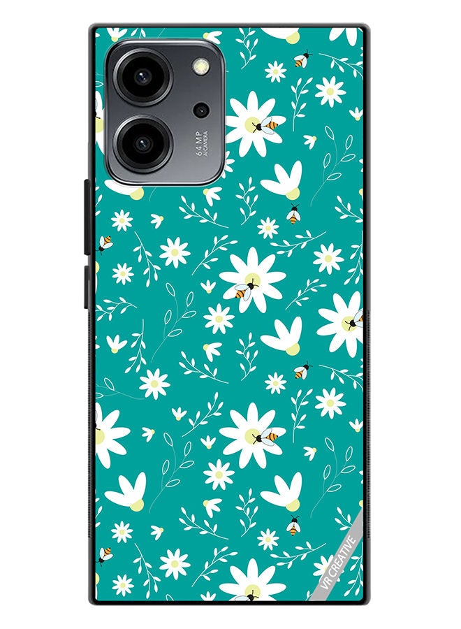 VR CREATIVE Protective Case Cover For Honor 80 SE Flower Design Multicolour - Image 1