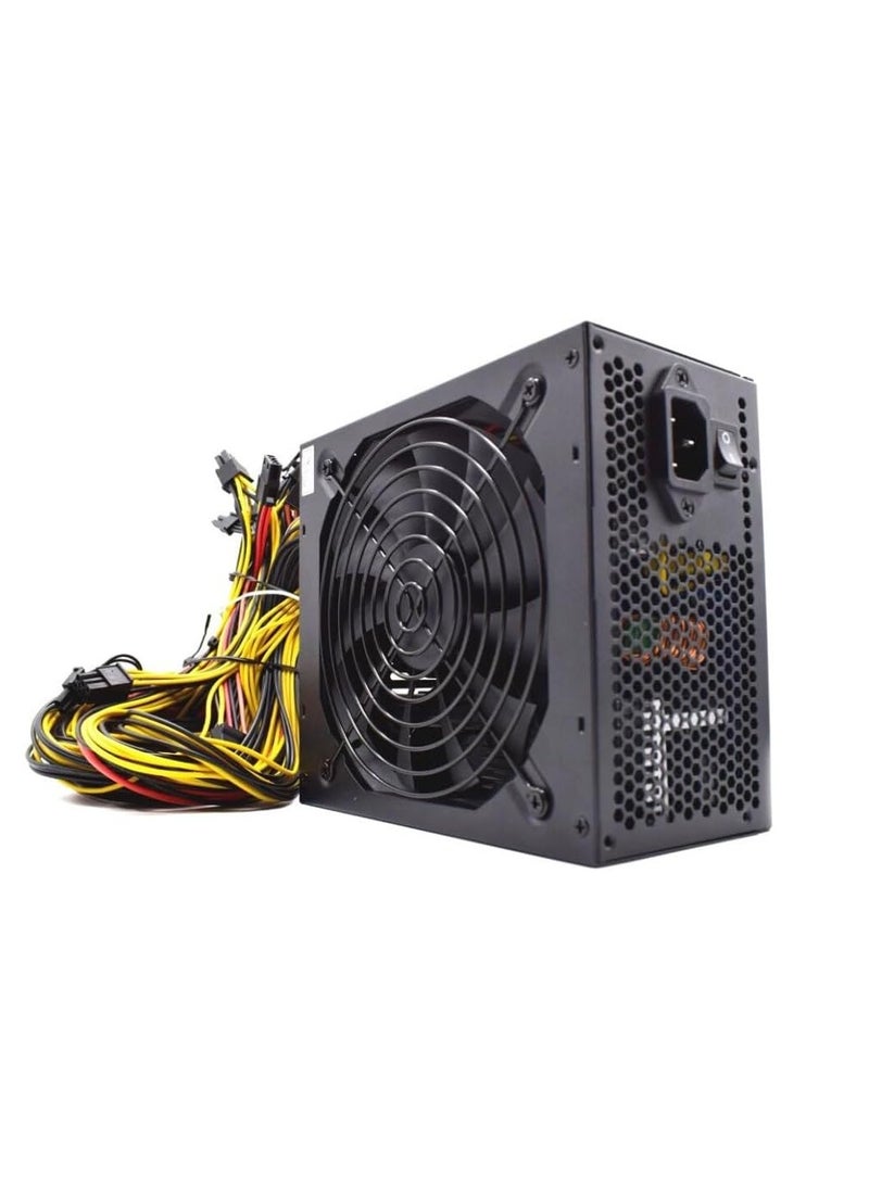 MINEROO - 8 GPU Mining Rig Aluminum Stackable, Complete ETC Crypto Miner, Including 8GPU Mining Motherboard,2000W Power Supply, CPU, SSD, 4G RAM, PSU - Image 1