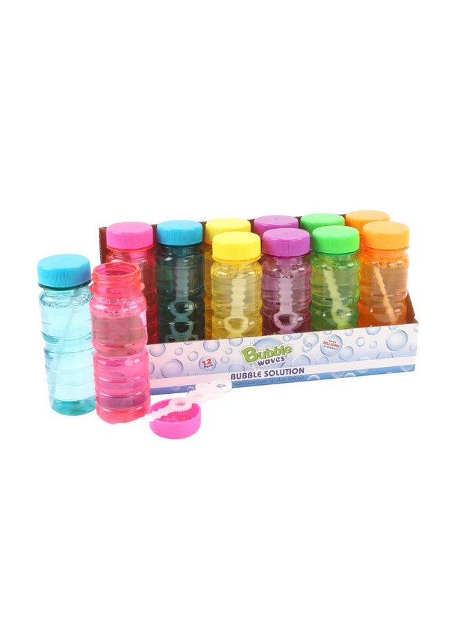 Novelinks Big Bubble Bottle 24 Pack - 4oz Blow Bubbles Solution Novelty Summer Toy - Activity Party Favor Assorted Colors Set - Image 3