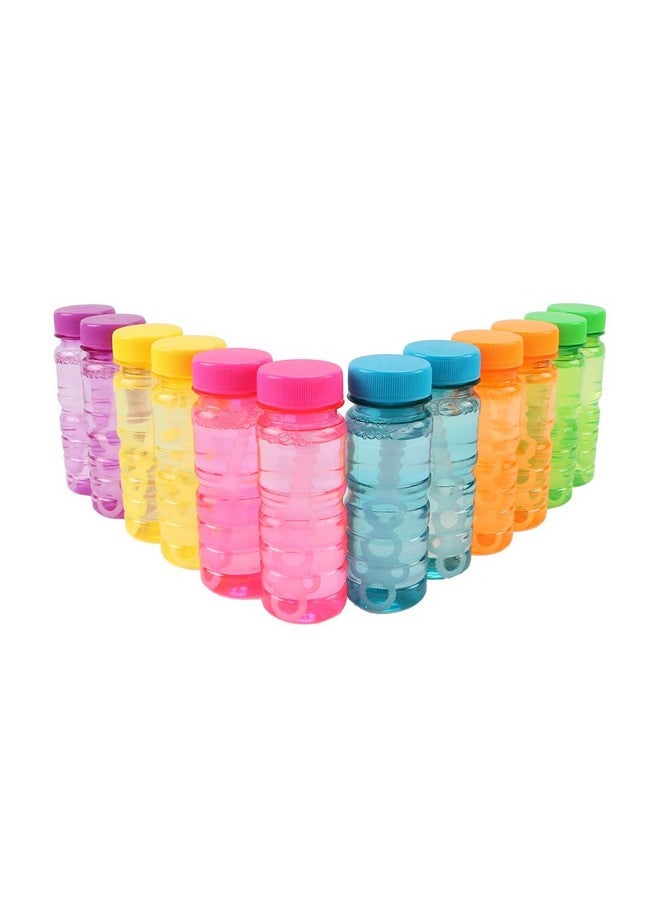 Novelinks Big Bubble Bottle 24 Pack - 4oz Blow Bubbles Solution Novelty Summer Toy - Activity Party Favor Assorted Colors Set - Image 4