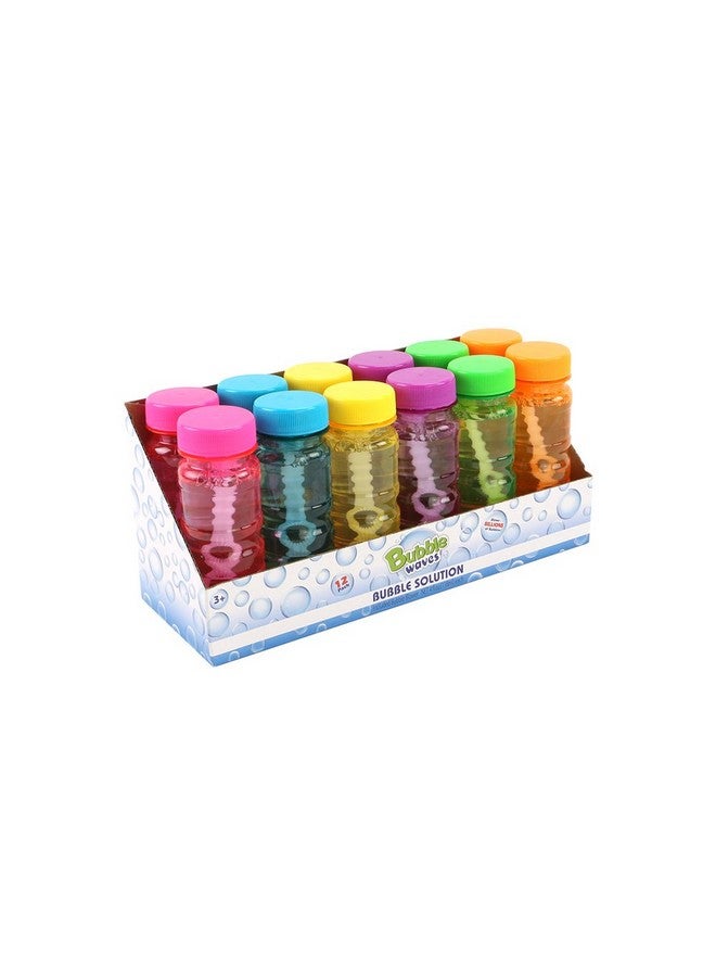 Novelinks Big Bubble Bottle 24 Pack - 4oz Blow Bubbles Solution Novelty Summer Toy - Activity Party Favor Assorted Colors Set - Image 2
