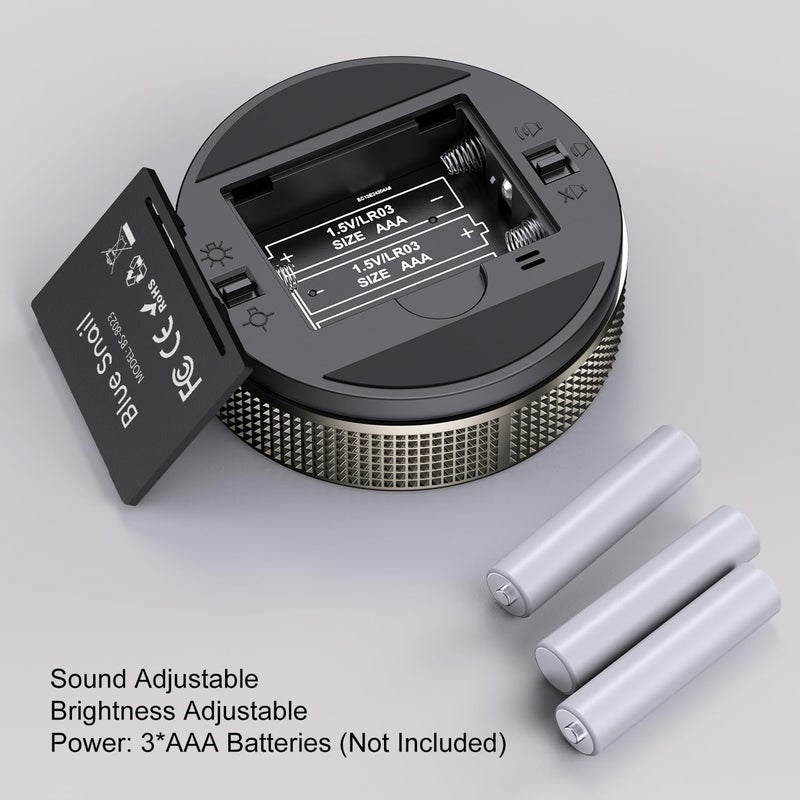 Blue Snail BlueSnail Kitchen Timer with LED Digital Display Smart Efficana for Home Classroom Gym Office, Volume and Brightness Adjustable Productivity Timer (Guncolor) - Image 3