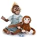 ZIYIUI 21 Inch Newborn Realistic Baby Doll Silicone Vinyl Reborn Monkey Dolls with Weighted Body Lifelike Flexible Collectible Art Doll That Look Real and Feel Real - Image 2