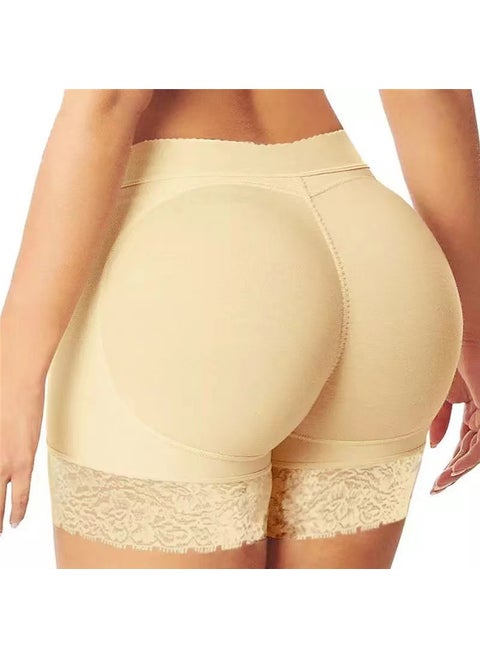 Womens Butt Enhancer Shaper Panties Apricot