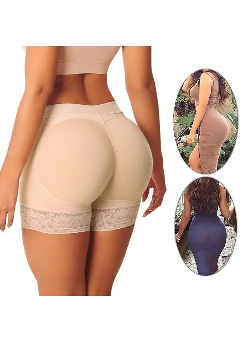 Womens Butt Enhancer Shaper Panties Apricot