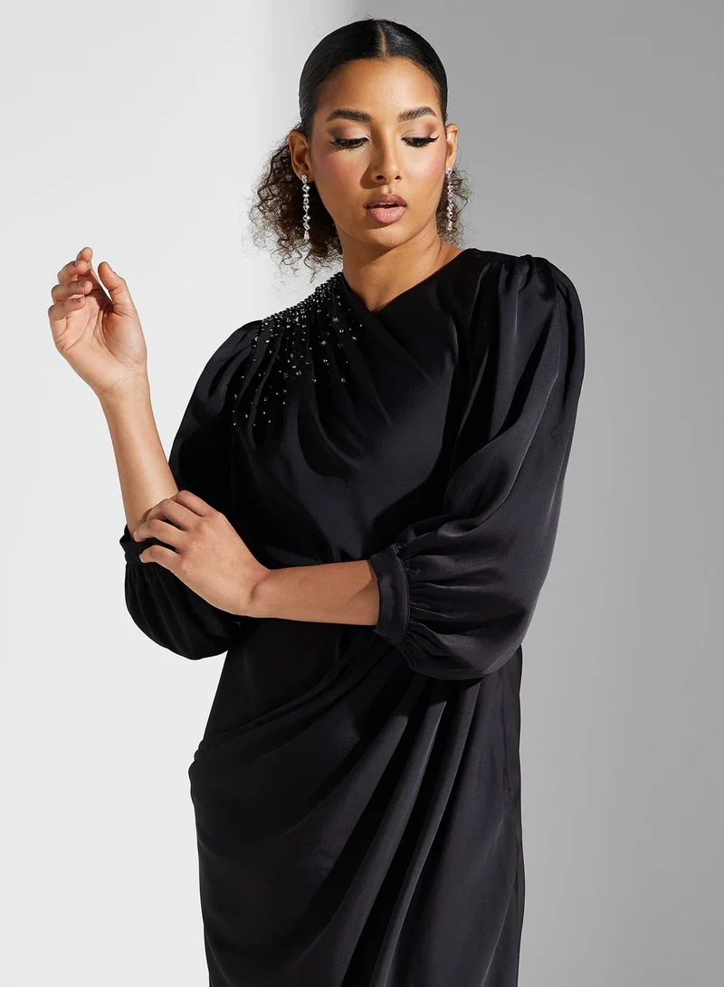 Montania Belted Midi Dress