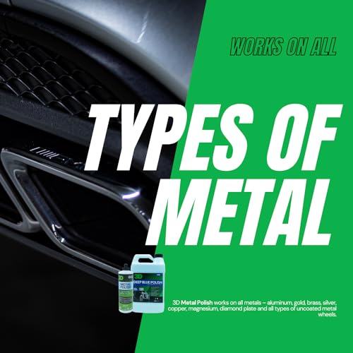 3D بوليش معدني 3D – بوليش معدني ثقيل للسيارات للألمنيوم، الكروم، النحاس، الفضة – يزيل الأكسدة، البقع والتبقع – 16 أونصة – صنع في الولايات المتحدة الأمريكية - Image 5