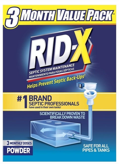 RID-X Septic Treatment, 3 Month Supply Of Powder, 29.4 oz