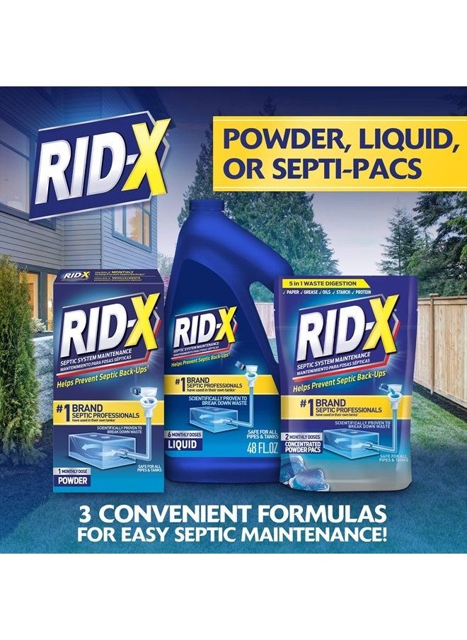RID-X Septic Treatment, 3 Month Supply Of Powder, 29.4 oz