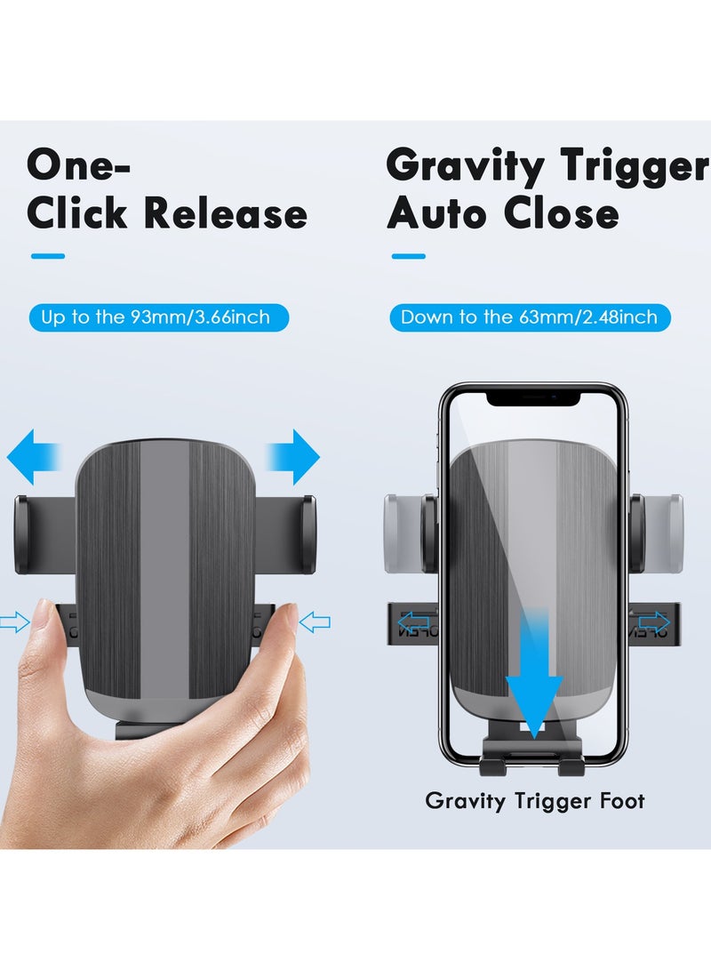 Car Phone Mount for Auto Hands Free 360 Rotatable, Car Phone Clip Holder Universal Mobile Stand for Vehicle Dashboard Windscreen Air Vent Cell Smartphone Apple iPhone Pro Max Samsung Xiaomi  - Image 3