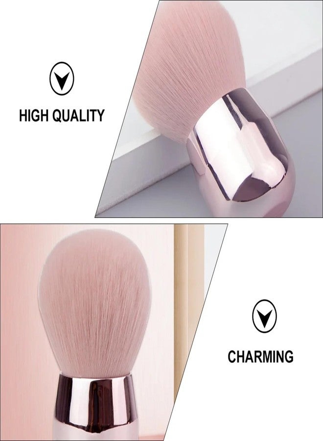 Keli Nail Art Dust Powder Remover Brush - Soft Mushroom-shaped Kabuki Blush Brush for Cheeks, Makeup or Acrylic UV Gel Nail Arts | Professional Nail Care Cleaner Tool for Manicure & Pedicure - Image 3