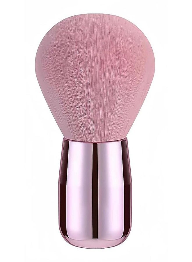 Keli Nail Art Dust Powder Remover Brush - Soft Mushroom-shaped Kabuki Blush Brush for Cheeks, Makeup or Acrylic UV Gel Nail Arts | Professional Nail Care Cleaner Tool for Manicure & Pedicure - Image 1