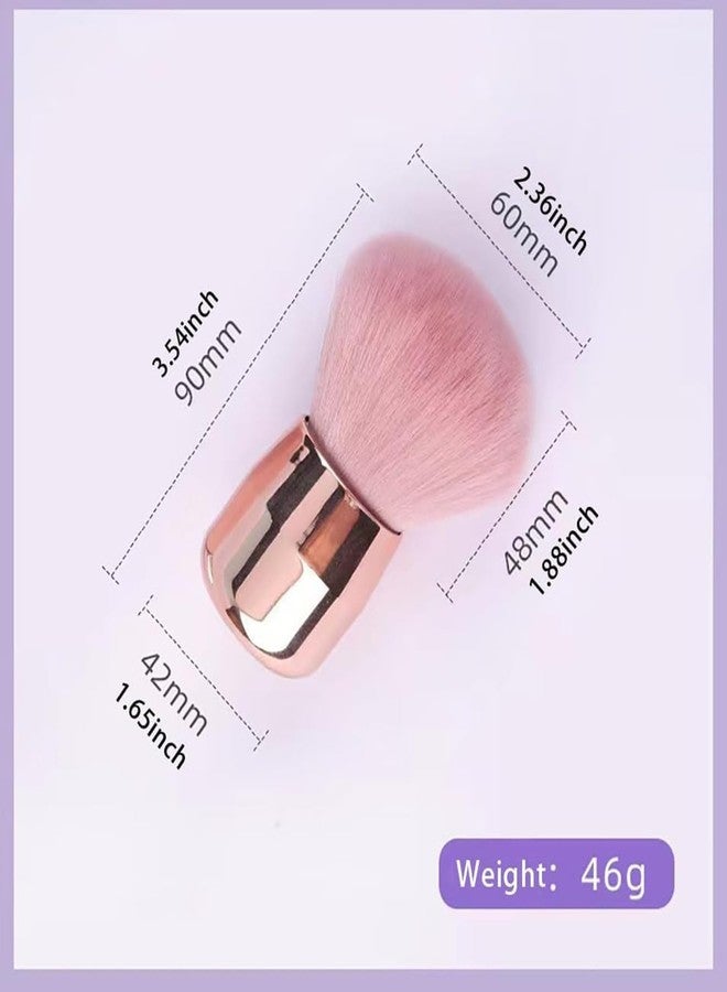 Keli Nail Art Dust Powder Remover Brush - Soft Mushroom-shaped Kabuki Blush Brush for Cheeks, Makeup or Acrylic UV Gel Nail Arts | Professional Nail Care Cleaner Tool for Manicure & Pedicure - Image 2