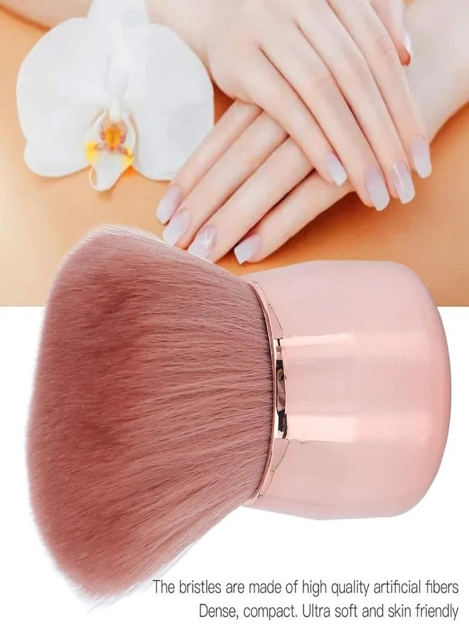 Keli Nail Art Dust Powder Remover Brush - Soft Mushroom-shaped Kabuki Blush Brush for Cheeks, Makeup or Acrylic UV Gel Nail Arts | Professional Nail Care Cleaner Tool for Manicure & Pedicure - Image 5
