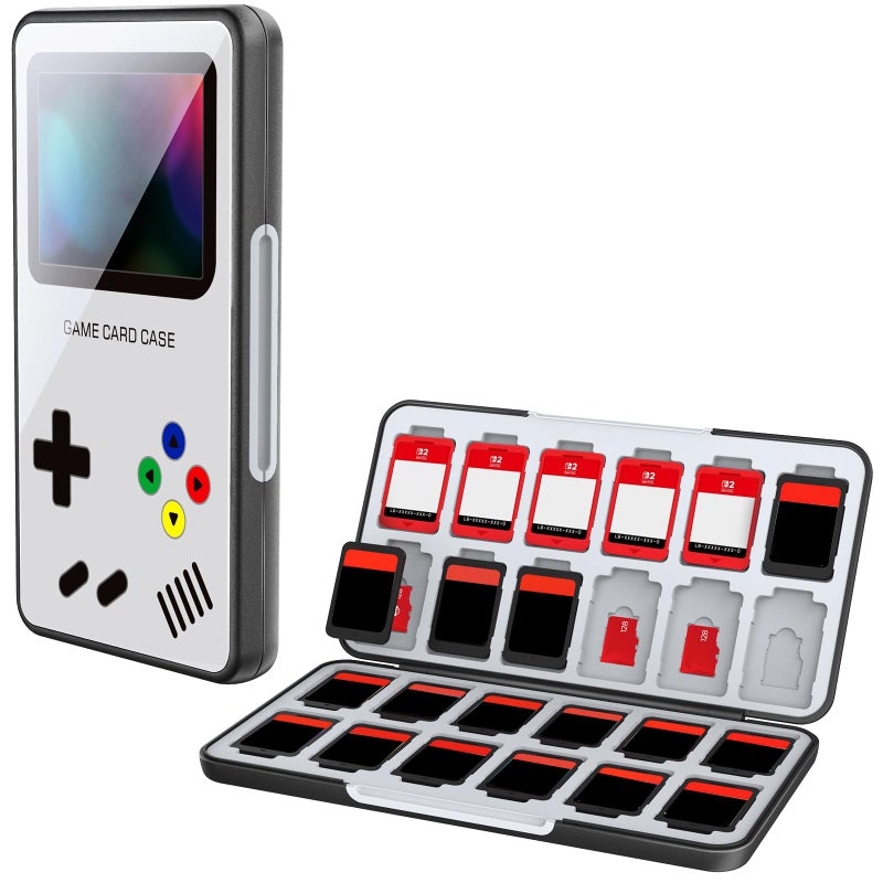 HEIYING Switch Game Card Case for Switch 2 /OLED / Lite,Custom Pattern Game Cards Holder with 24 Games Card Slots and 24 Micro SD Cards Slots for Easy to Carry - Image 1