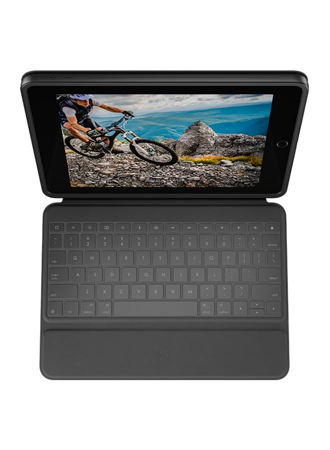 Logitech Rugged Folio For iPad (7th gen) Arabic Layout Black - Image 2