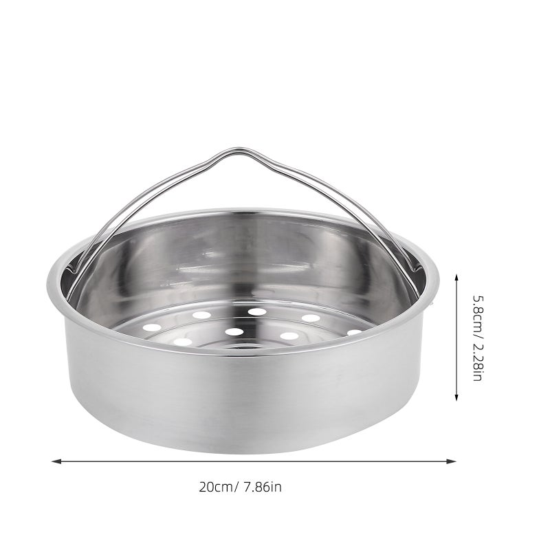 Steamer Basket, Evenly Heated Round Holes for Cooking Rice Eggs Buns Potatoes Corn - Image 2