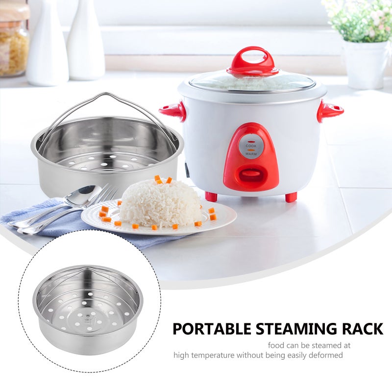 Steamer Basket, Evenly Heated Round Holes for Cooking Rice Eggs Buns Potatoes Corn - Image 3