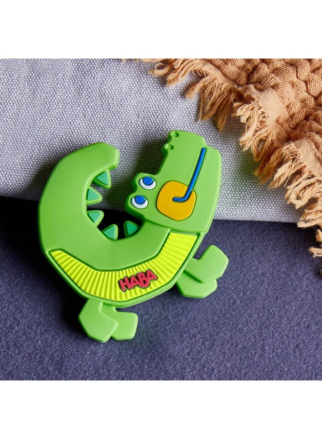 هابا لعبة التسنين والإمساك المصنوعة من السيليكون من HABA Crocodile للأطفال - Image 2