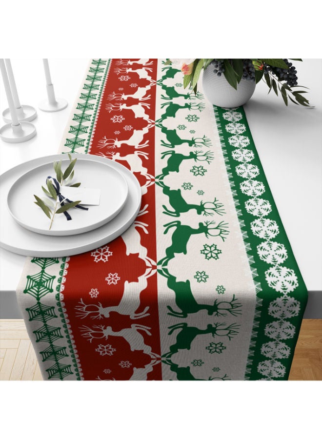 هوم برينت مفرش مخملي لعيد الميلاد من شأنه أن يشكل إضافة رائعة لمنزلك الذي يتميز بطابع الأعياد