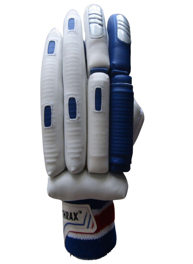 THRAX Left St 1800 Cricket Batting Gloves White Blue (Mens Size Left-Handed) - Image 3