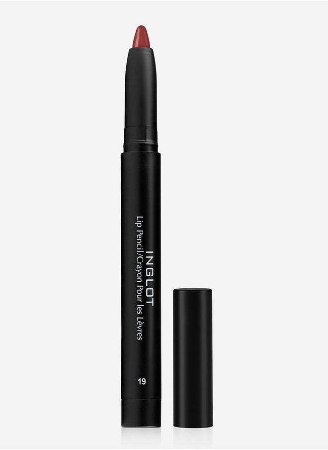 Inglot Amc Lip Pencil Matte with Sharpener 19 