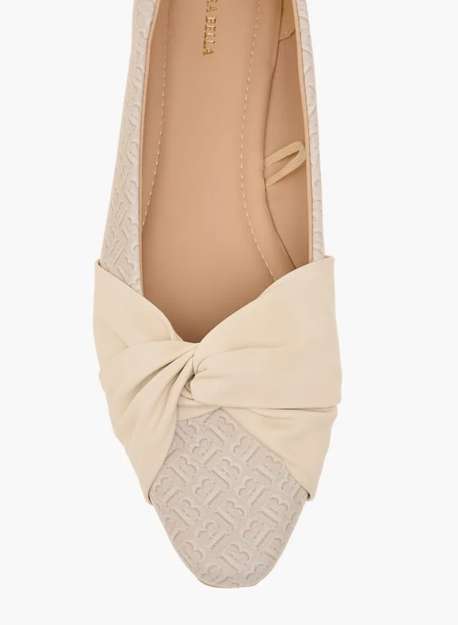 Flora Bella By Shoexpress Women Logo Embossed Slip-On Ballerina Shoes