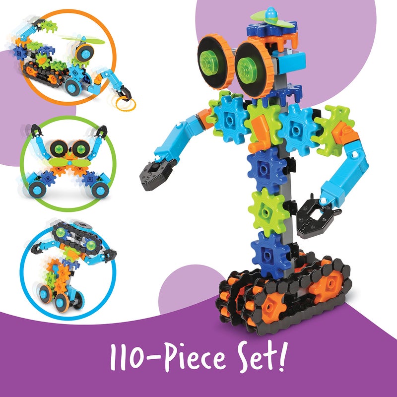 Learning Resources Learning Resources Gears! Gears! Gears! Robots in Motion Building Set - 116 Pieces, Ages 5+, Robot Toy, STEM Toys for Kids, Robots for Kids - Image 4