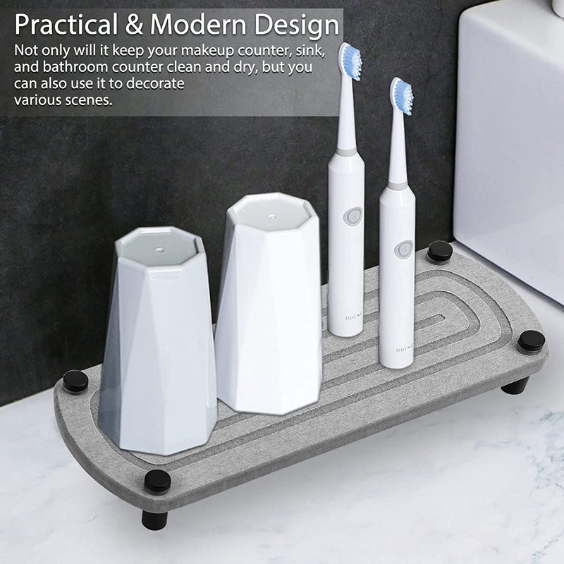 Kitwe Dry and Decorative Tray for Bathroom Toilet and Kitchen Sink and Countertop Organizer Drytomini - Image 5
